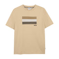 Beige Stripe Graphic T-Shirt