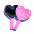 Pink Hand MIrror Heart Shape