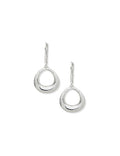 Anne Klein Bevel Oval Drop Earrings