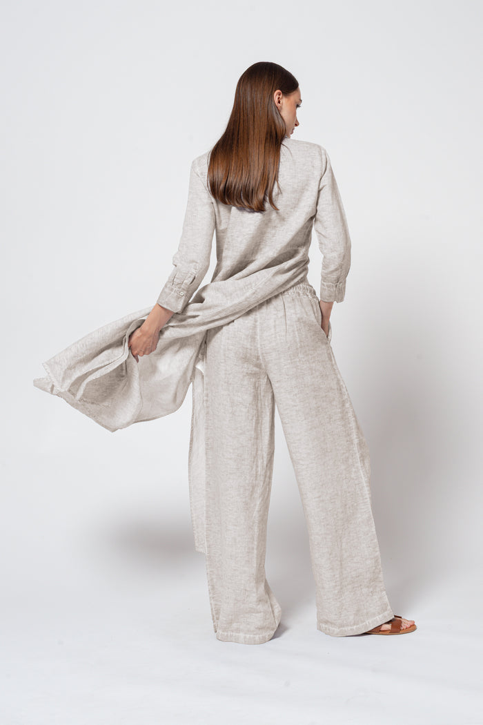 Billow Linen Blend Slacks - Canapa