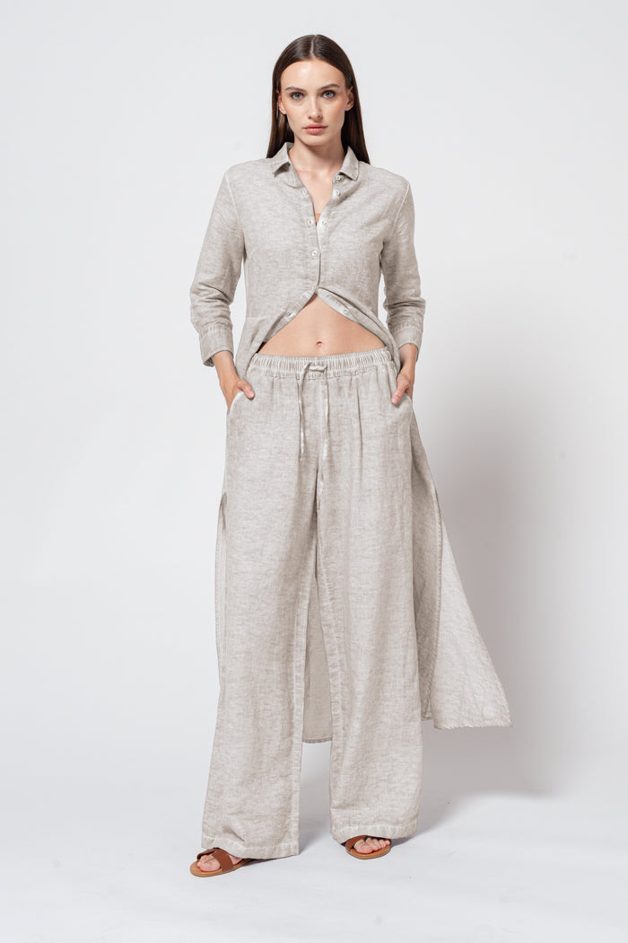 Billow Linen Blend Slacks - Canapa