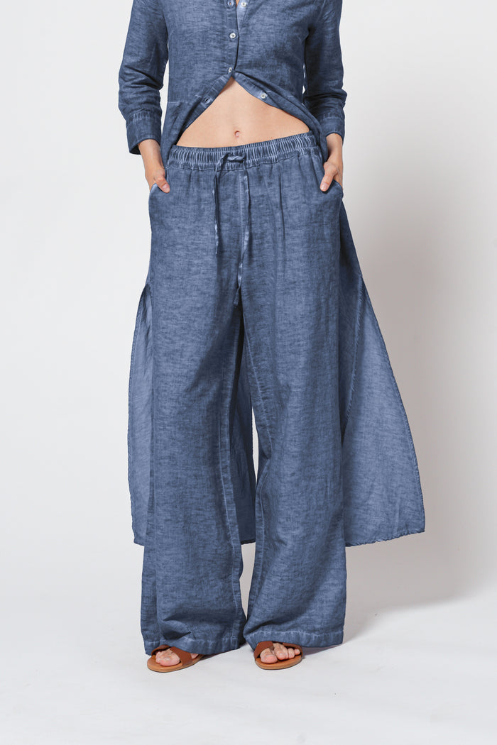 Billow Linen Blend Slacks - Nautico