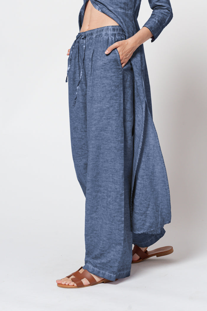 Billow Linen Blend Slacks - Nautico