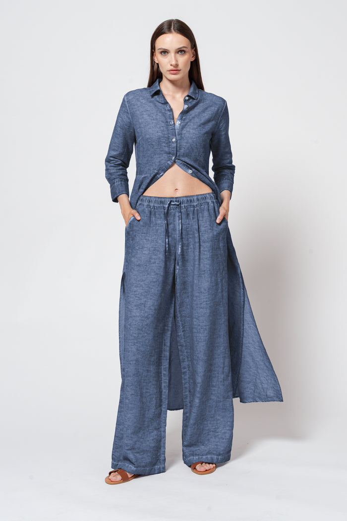 Billow Linen Blend Slacks - Nautico