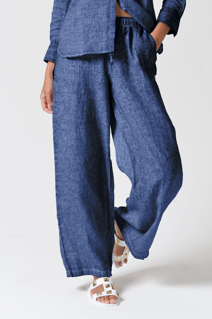 Billow Linen Slacks - Nautico