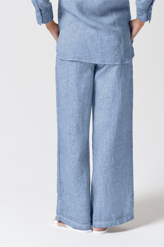 Billow Linen Slacks - Polar