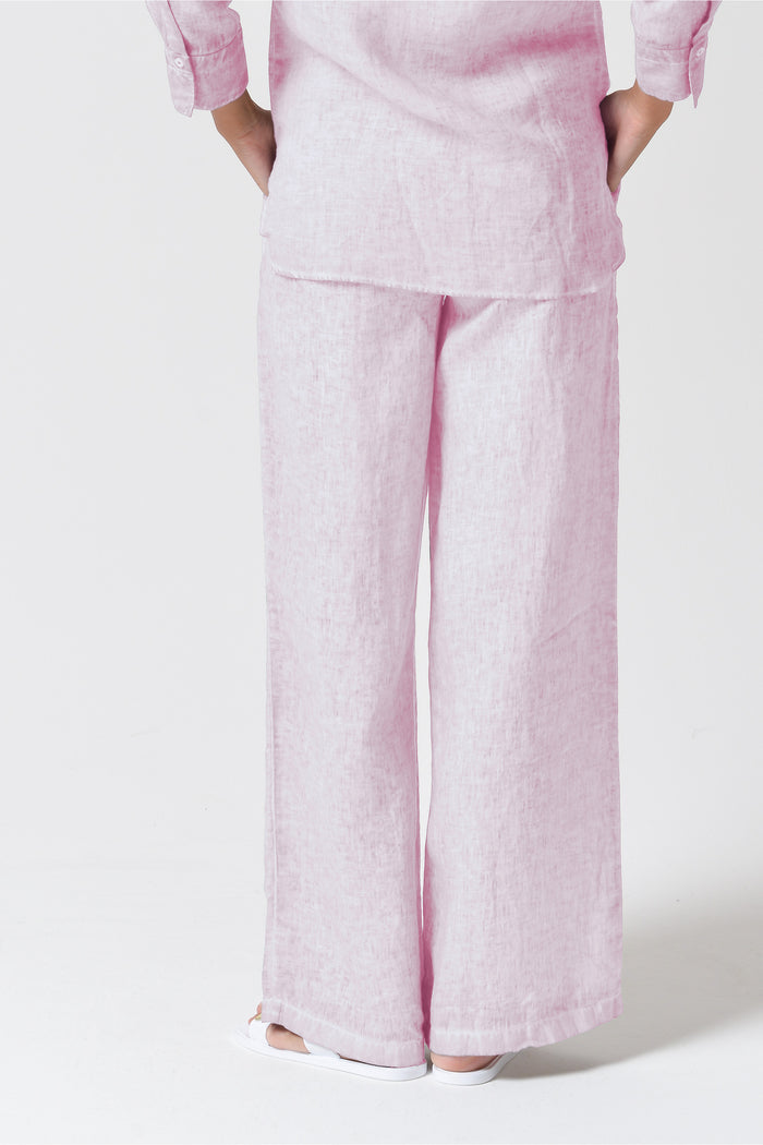 Billow Linen Slacks - Rose