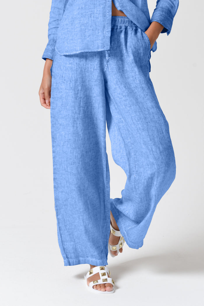 Billow Linen Slacks - Santorini