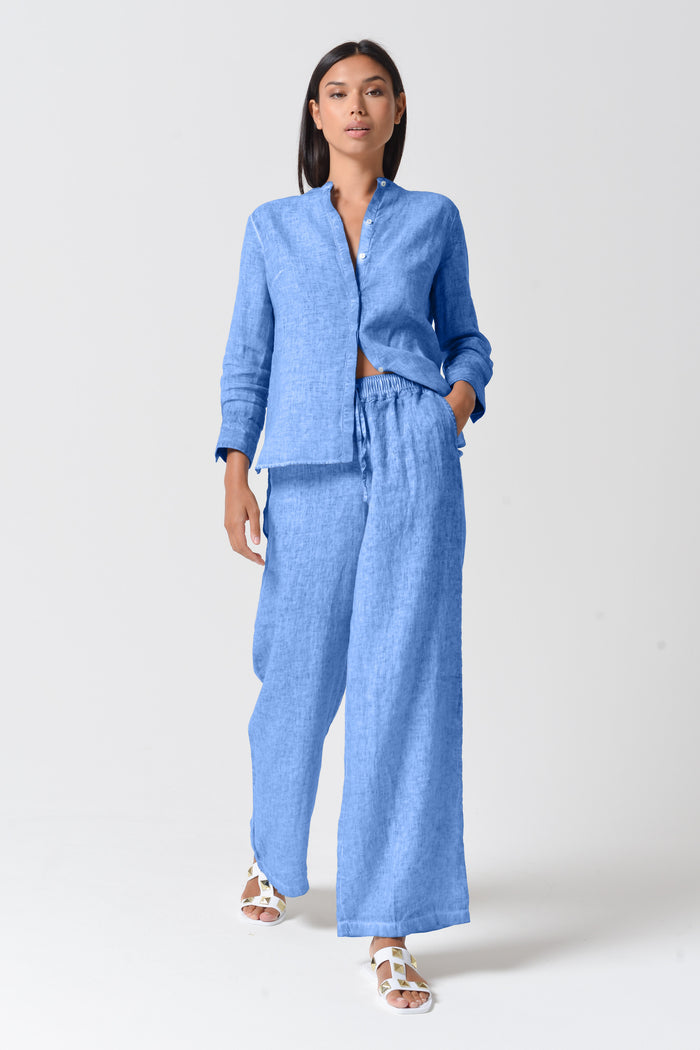 Billow Linen Slacks - Santorini