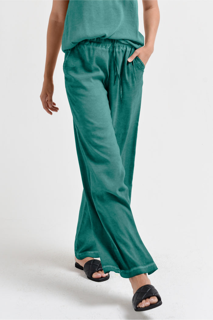 Billow Viscose Slacks - Bahama