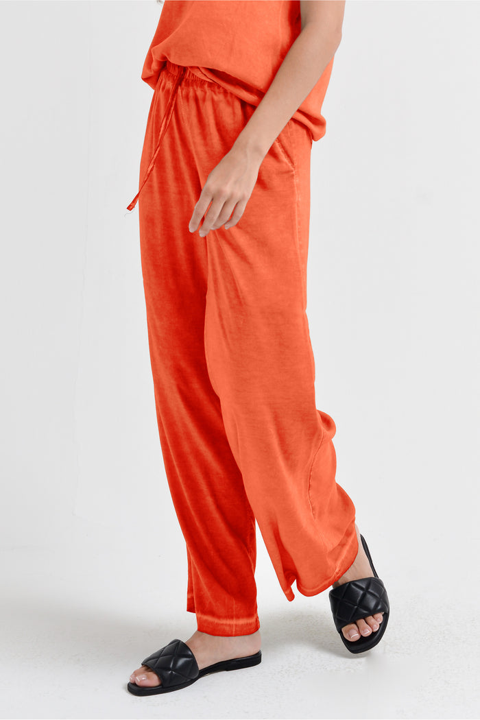 Billow Viscose Slacks - Papaya