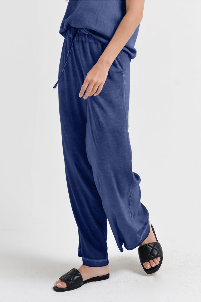 Billow Viscose Slacks - Whale