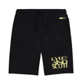 Black Blur Graphic Shorts