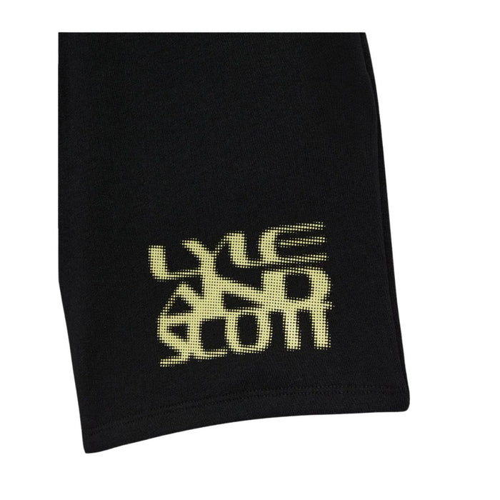 Black Blur Graphic Shorts