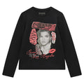 Black Collage Print LS T-Shirt