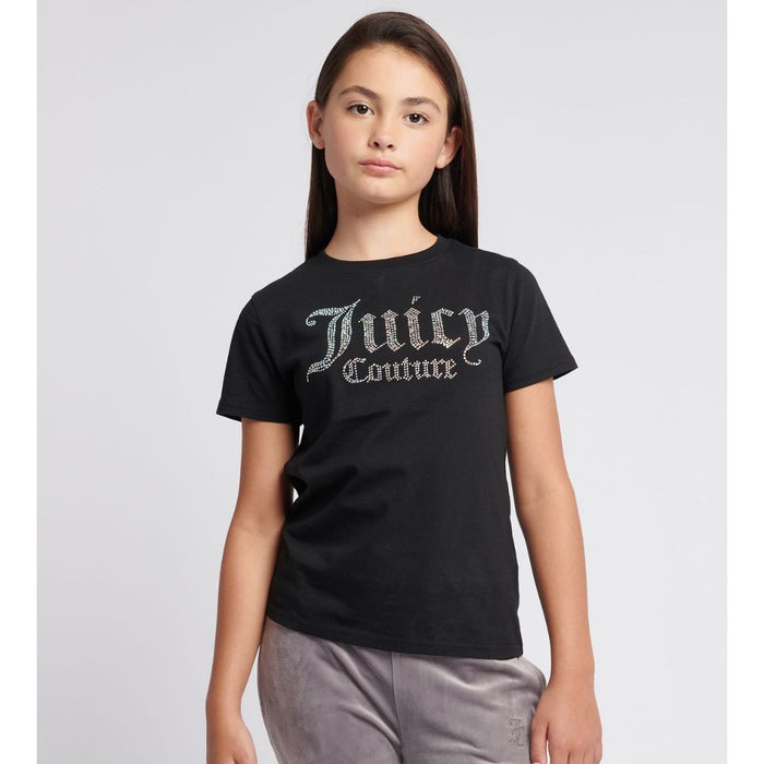 Black Diamante Logo T-shirt