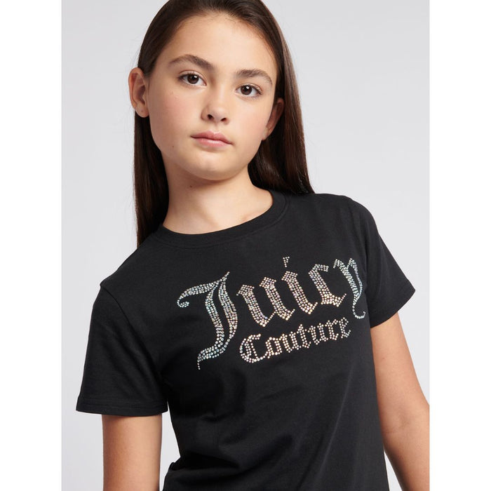 Black Diamante Logo T-shirt