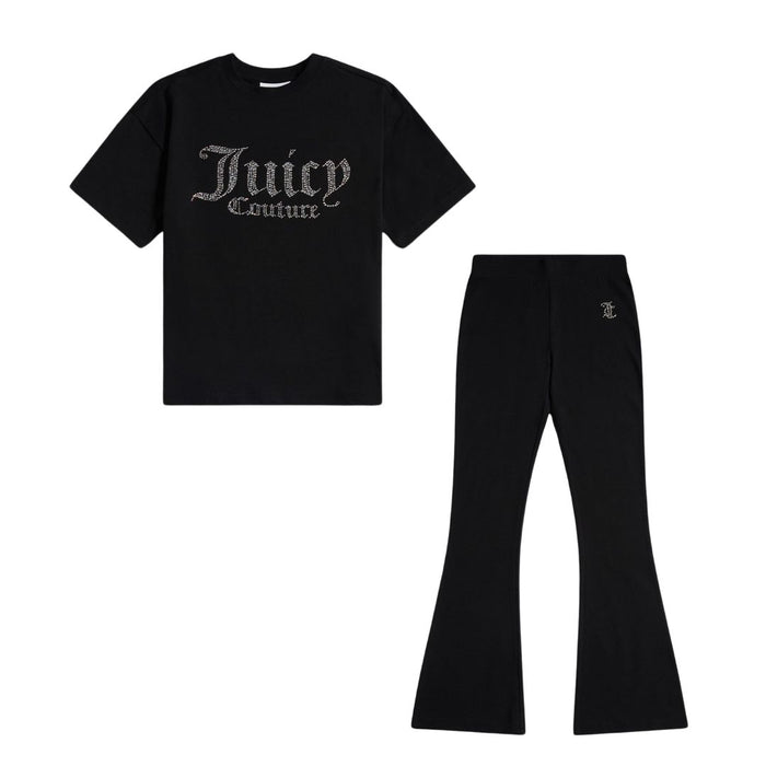 Black Flared Legging Set