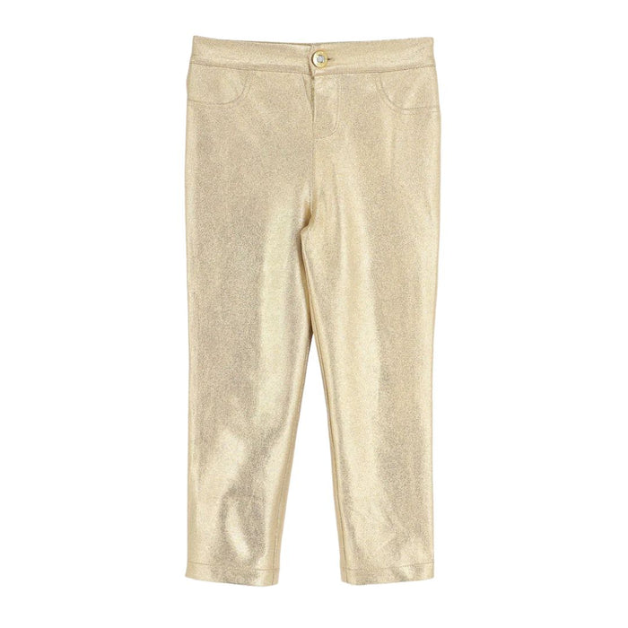 Black & Gold Metallic Legging Set