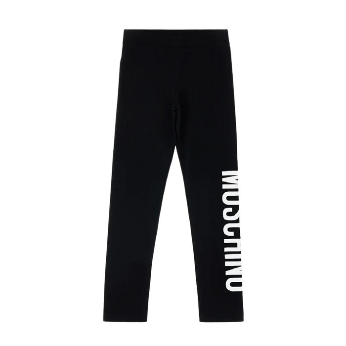Black Logo Leggings