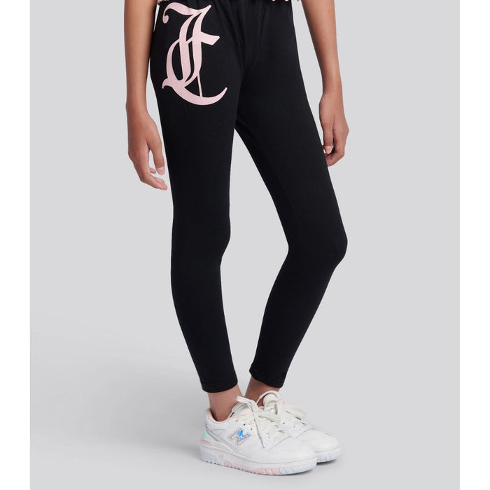 Black Logo Leggings