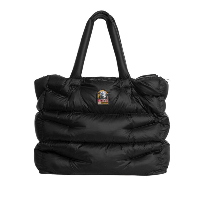 Black Padded Shopper Bag