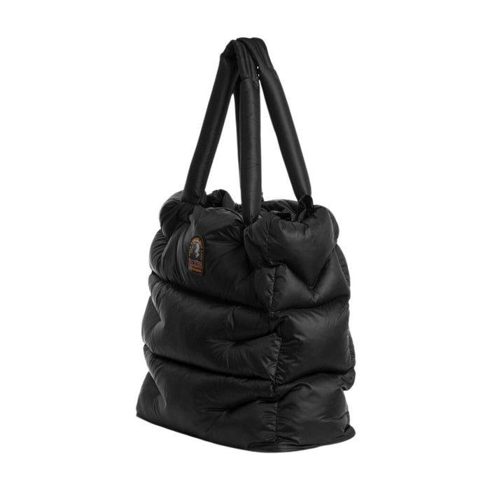 Black Padded Shopper Bag