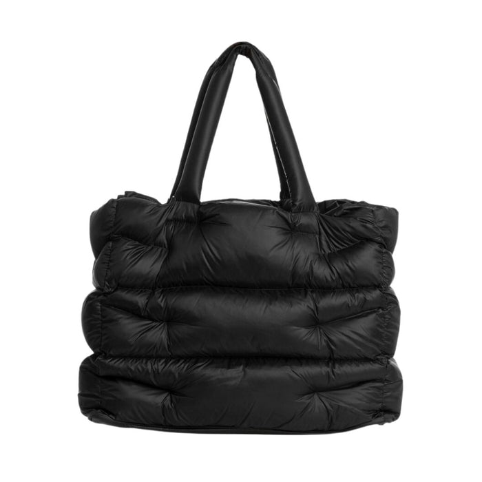 Black Padded Shopper Bag