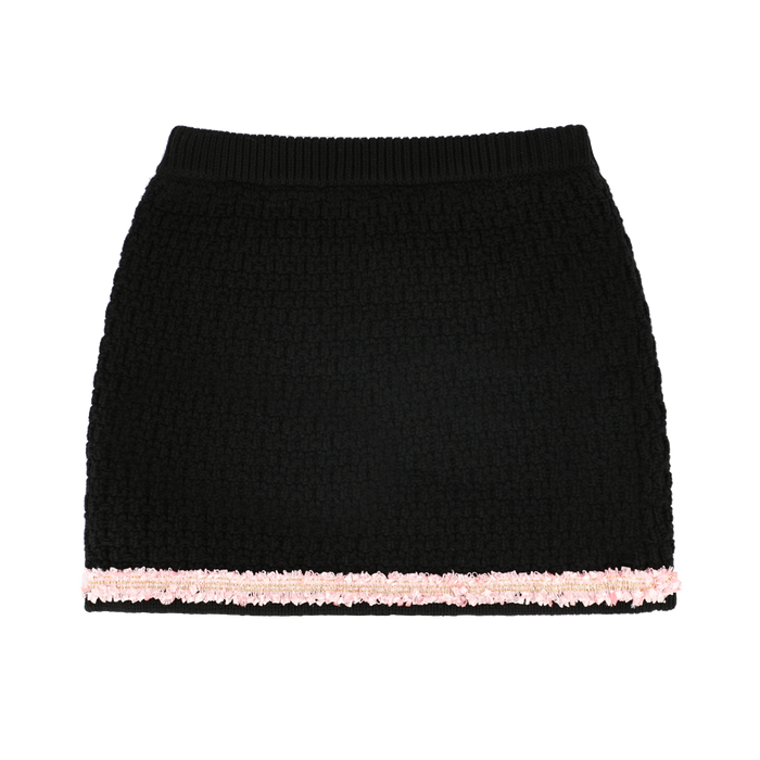 Black & Pink 'Wilma' Knitted Skirt