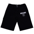 Black Smiley Logo Chino Shorts