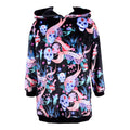 Black Velour Skull Dress