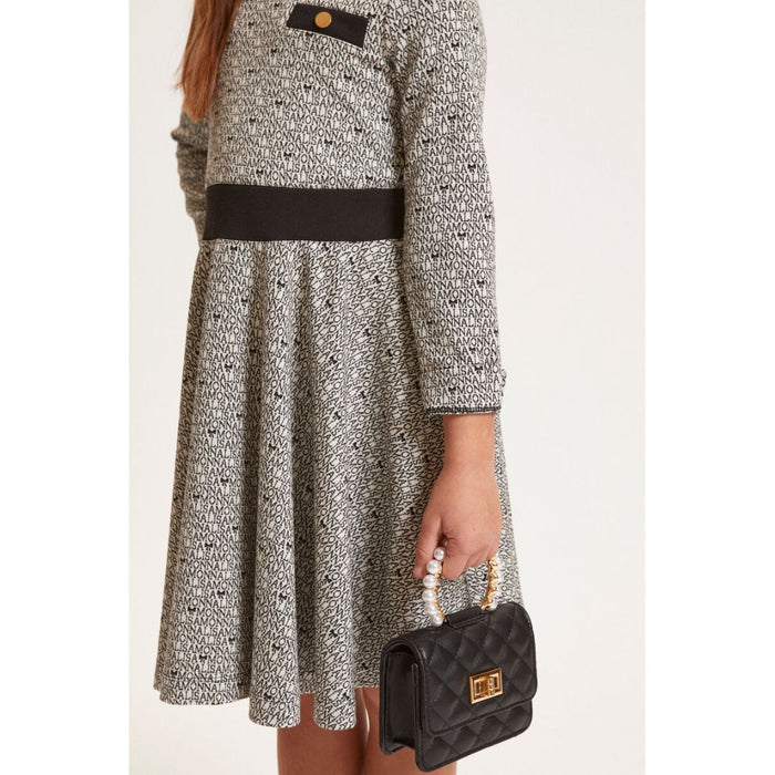 Black & White Logo Dress