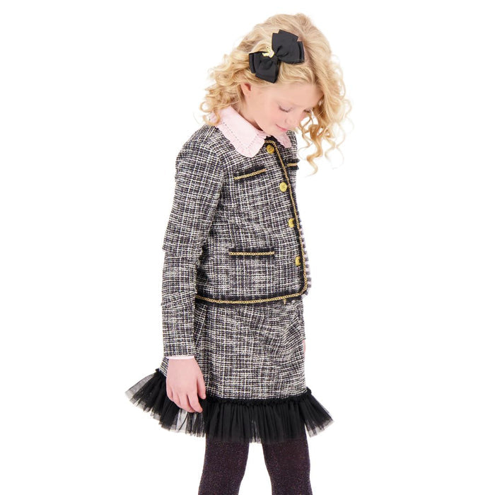 Black & White 'Marylou' Jacket & Skirt