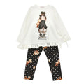 Black & White Teddy Legging Set