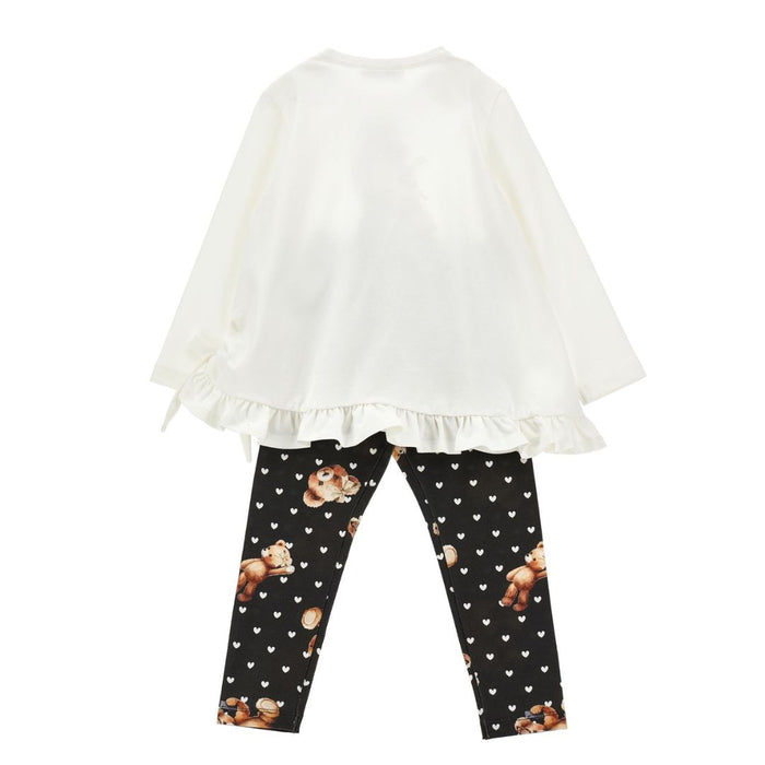 Black & White Teddy Legging Set