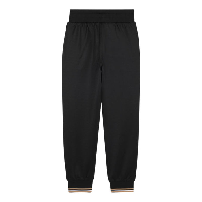 Black Zip Through Hooded Tracksuit