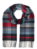 Block Pattern Wool Scarf