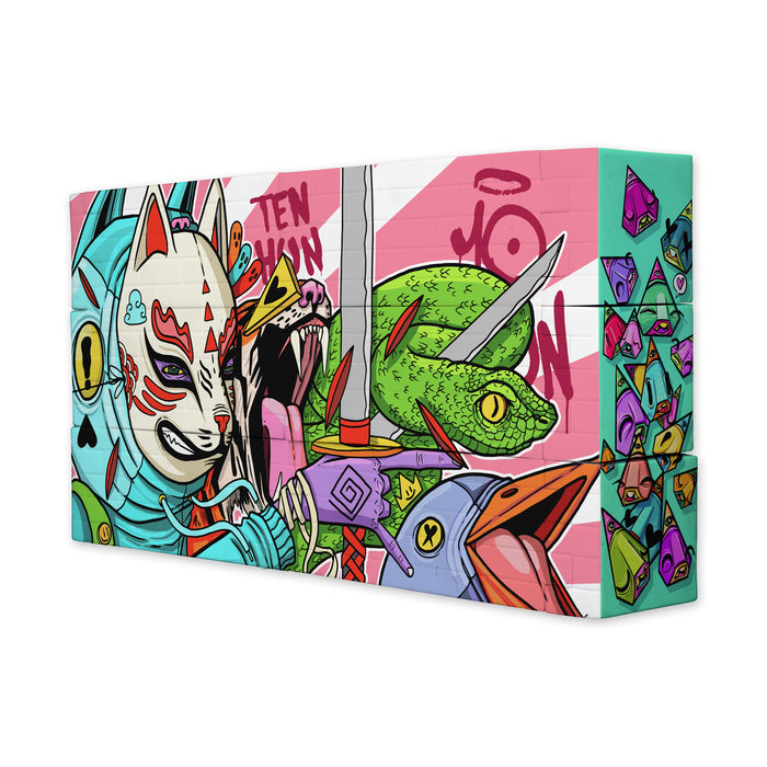 BLOCKBUSTERZ - a Vinyl Mural Wall Set