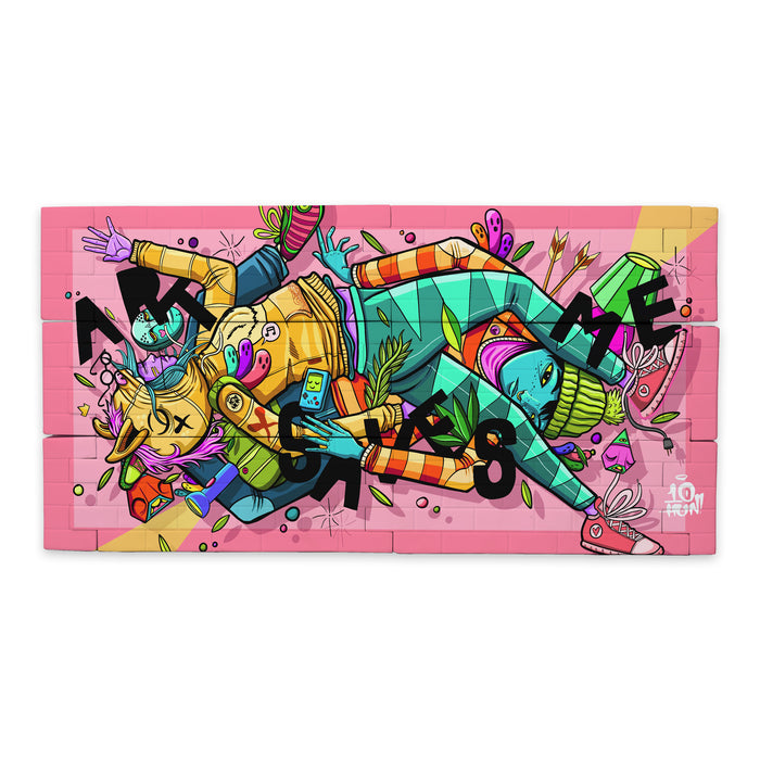 BLOCKBUSTERZ - a Vinyl Mural Wall Set