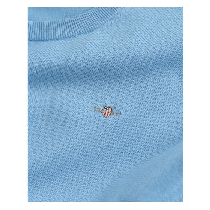 Blue Crew Neck Knit Jumper