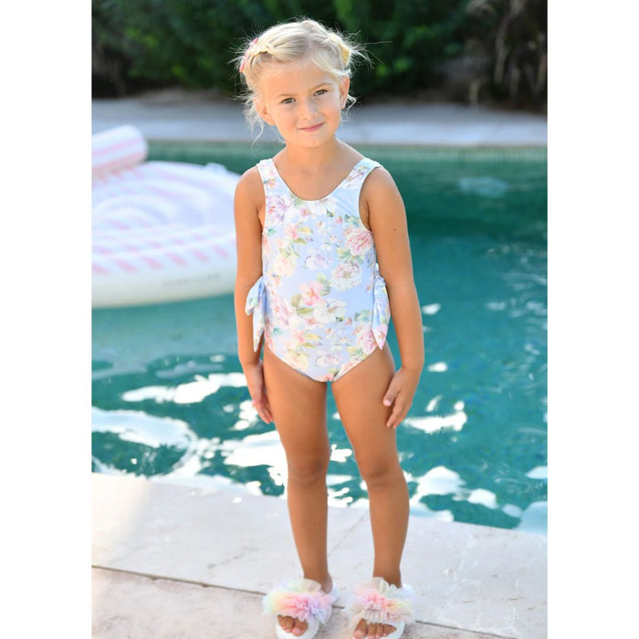 Blue Floral Swimsuit