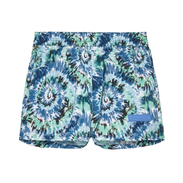 Blue & Green Tie Dye Swim Shorts