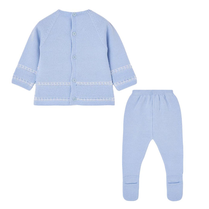Blue Knitted 2 Piece Set