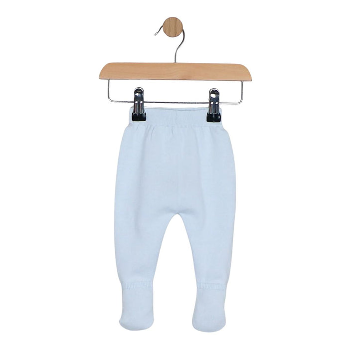 Blue Knitted Teddy 2 Piece & Hat