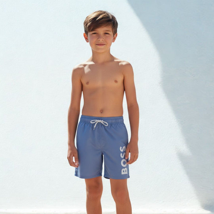 Blue Logo Swim Shorts