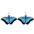 Blue Morpho Butterfly Earrings, Item# 2326