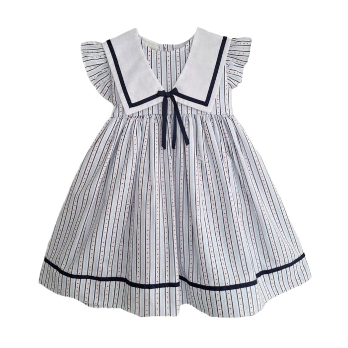 Blue & Navy Striped Dress