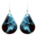 Blue Smoke Earrings, Sterling Silver Earwires, Item# 1149