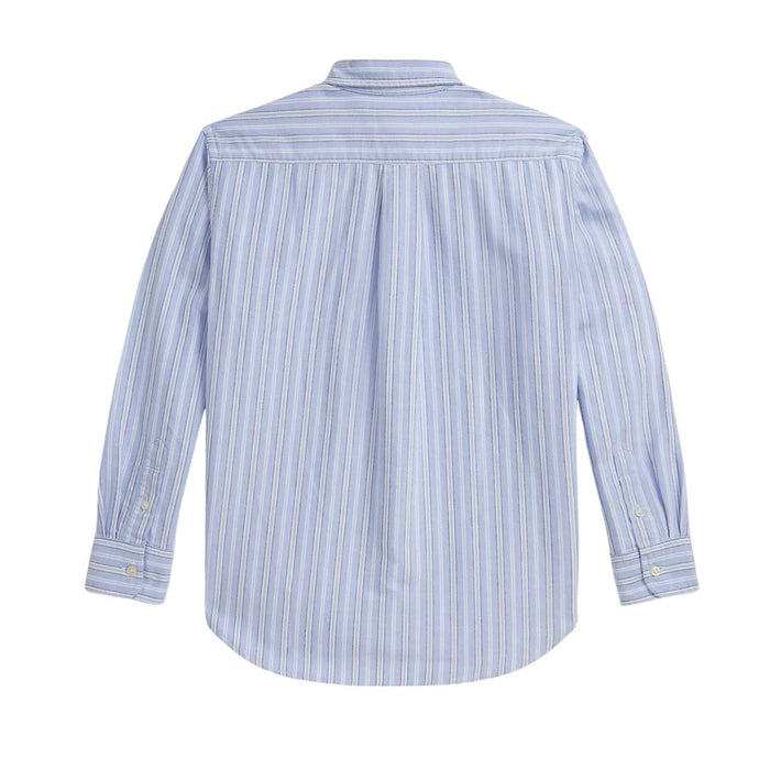 Blue Striped Oxford Shirt