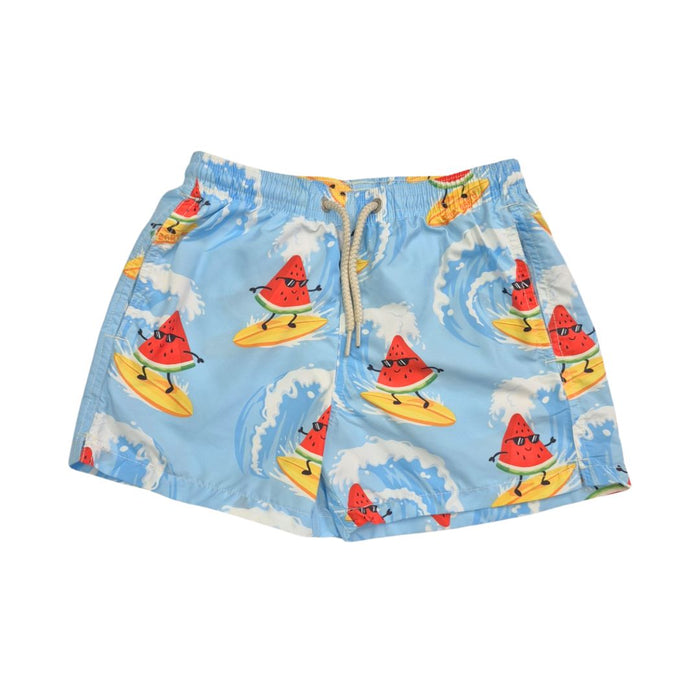 Blue Surfing Watermelon Swim Shorts